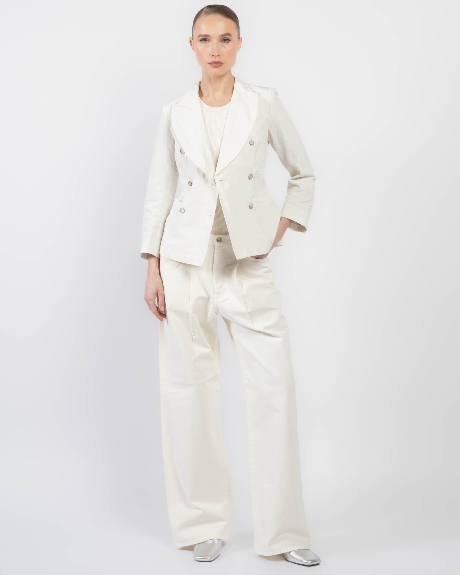 3/4 Sleeve Waist Jacket