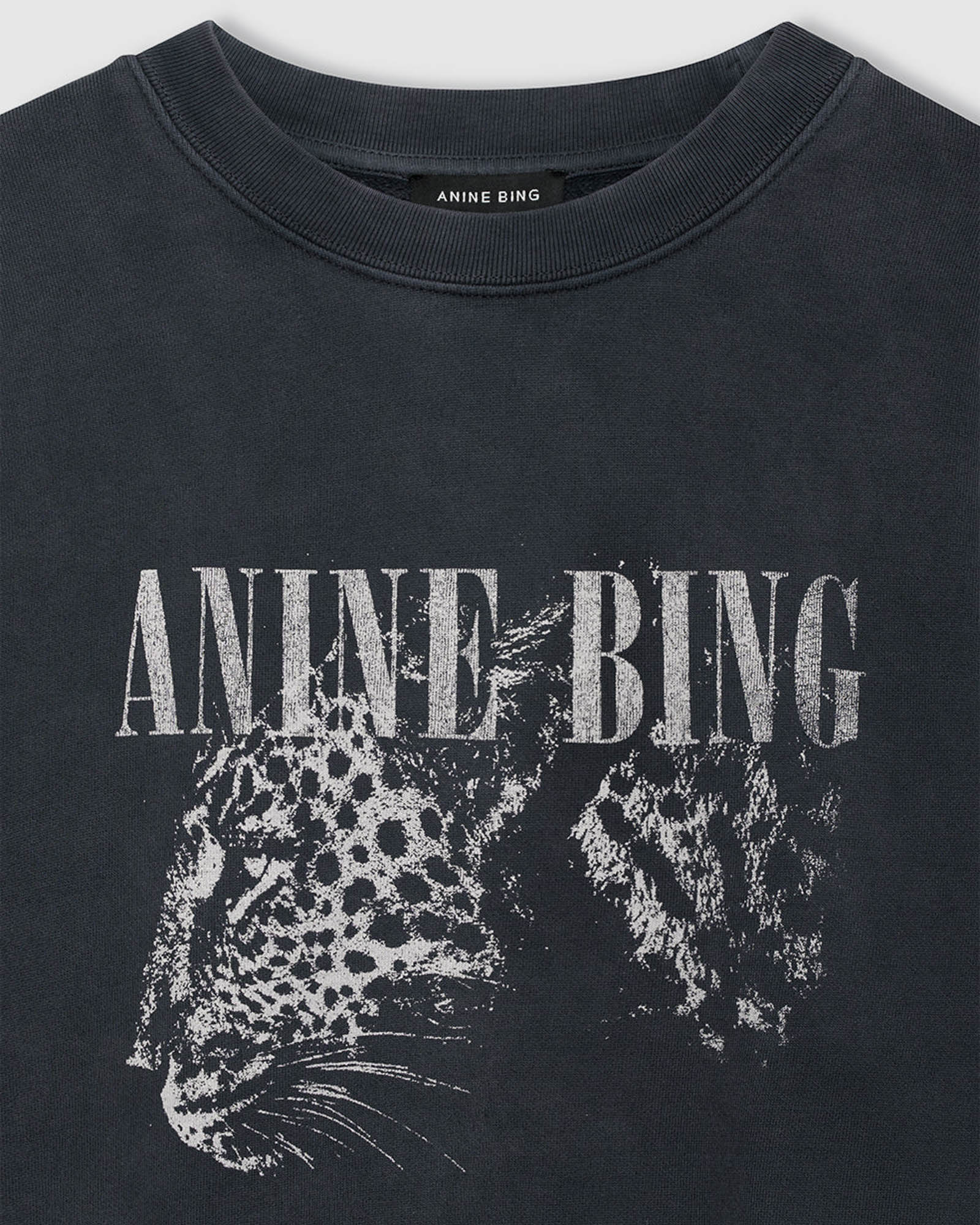 ANINE BING Spencer Leopard Sweater