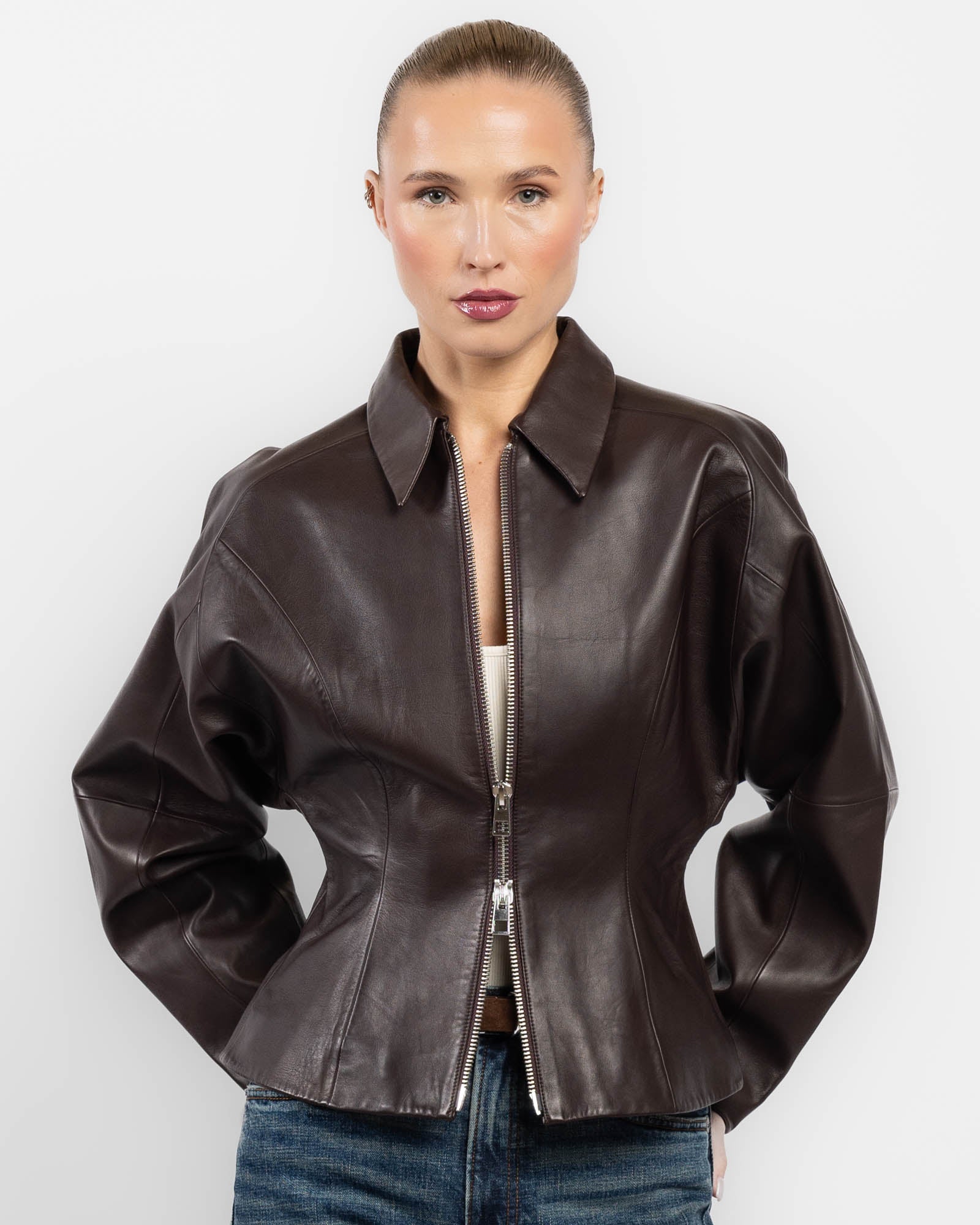 Fitted Leather Jacket