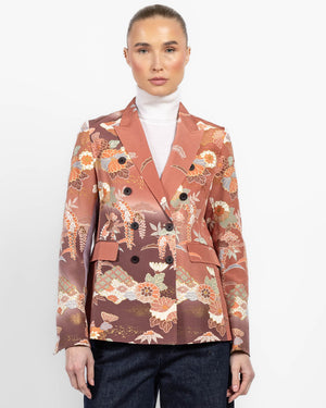 Double-Breasted Kimono Jacket