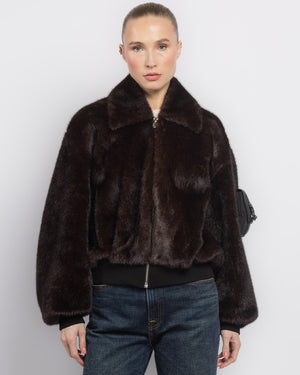 Faux Fur Bomber Jacket