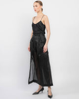 Slit Black Pants
