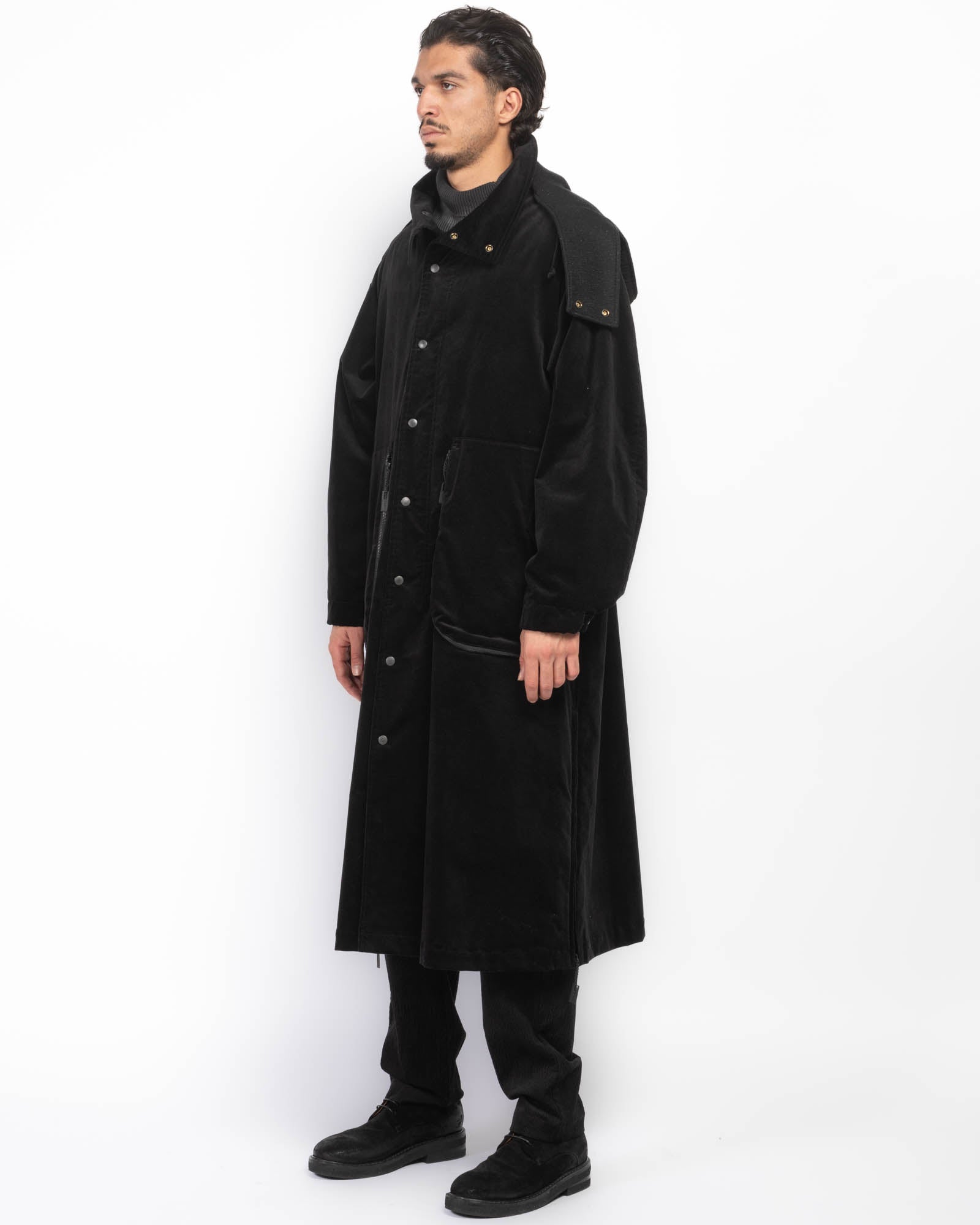 YOHJI YAMAMOTO Hooded Large Coat