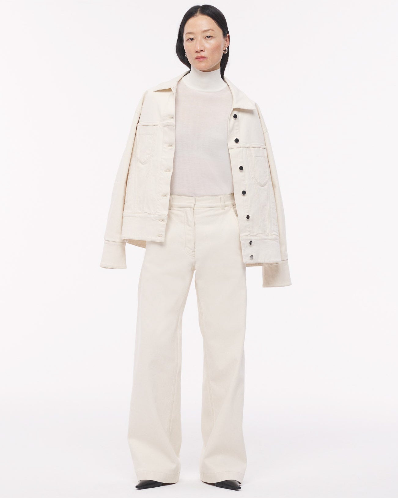 Pantalon en denim fuselé de charpentier