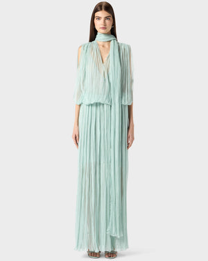 Chiffon Plissé Dress