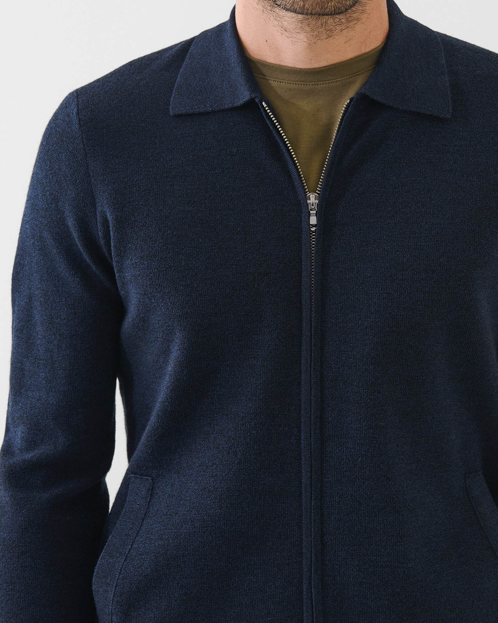 Chemise demi-zip Milano