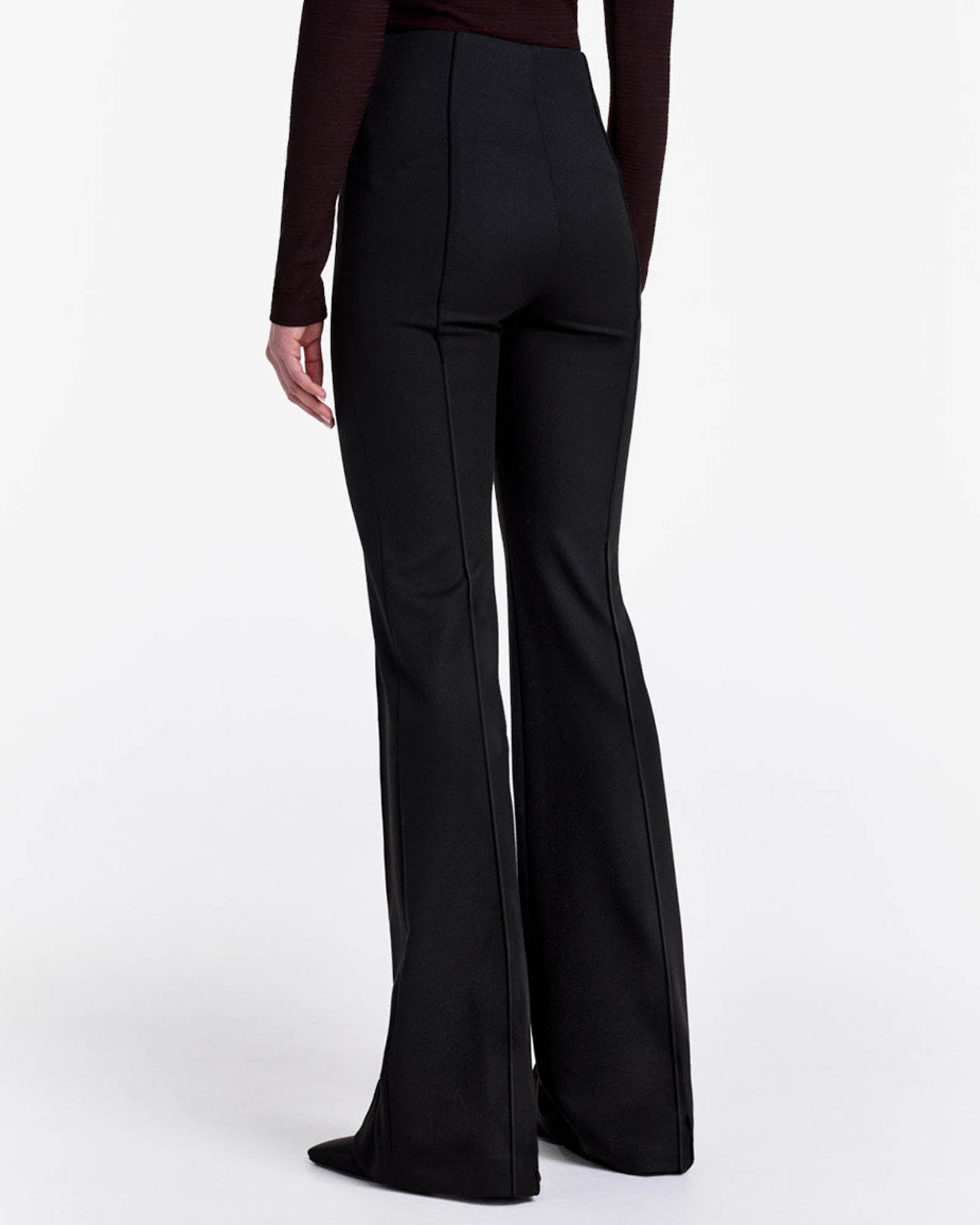 Pantalon évasé à pinces