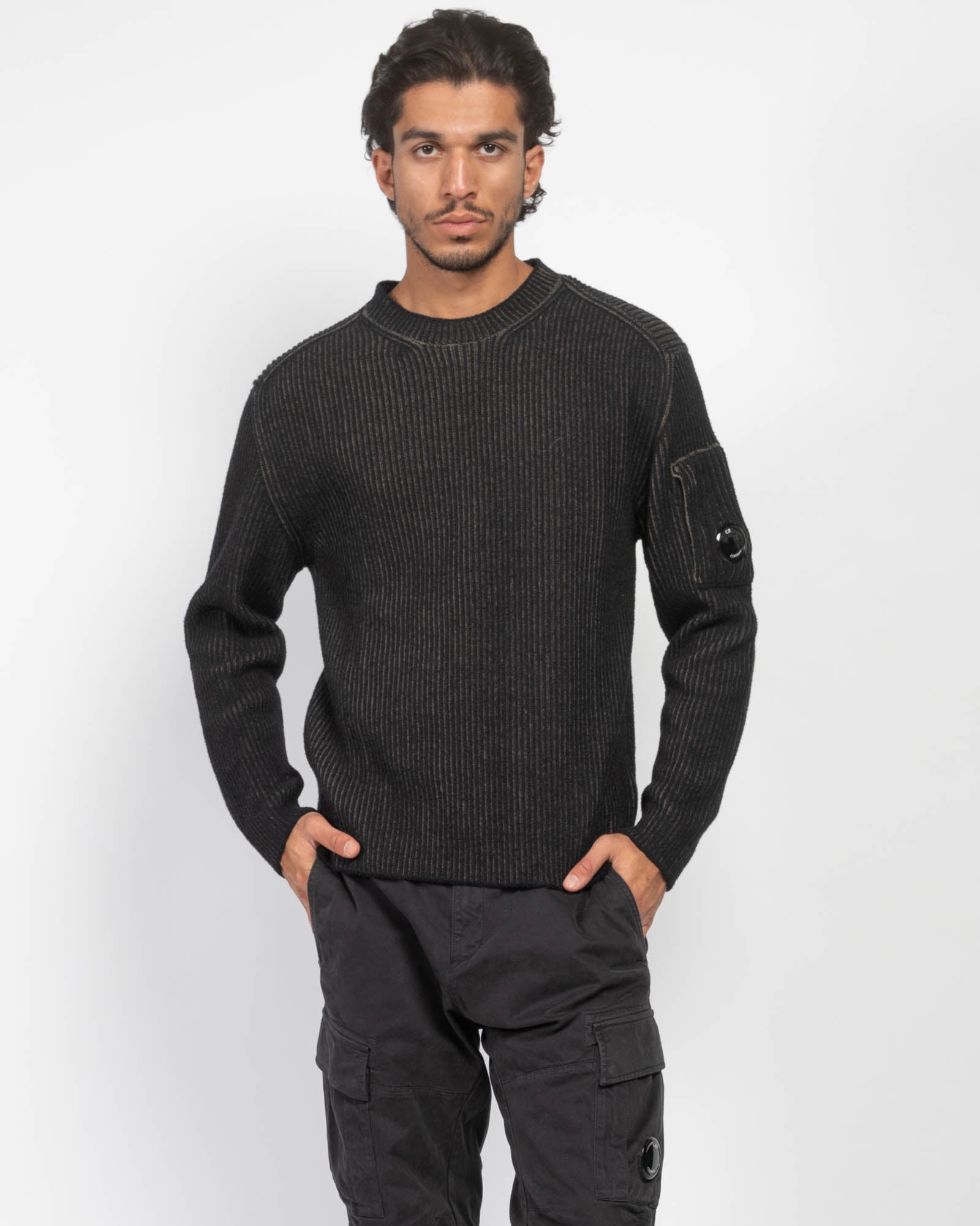 CP COMPANY Crewneck Fleece Sweater TNT The New Trend Shop Luxury Fashion High End Designer Brands tntfashion