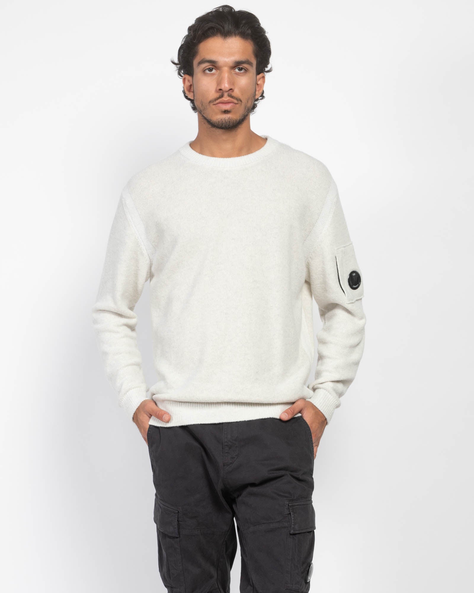 CP COMPANY Crewneck Fleece Sweater TNT The New Trend Shop Luxury Fashion High End Designer Brands tntfashion