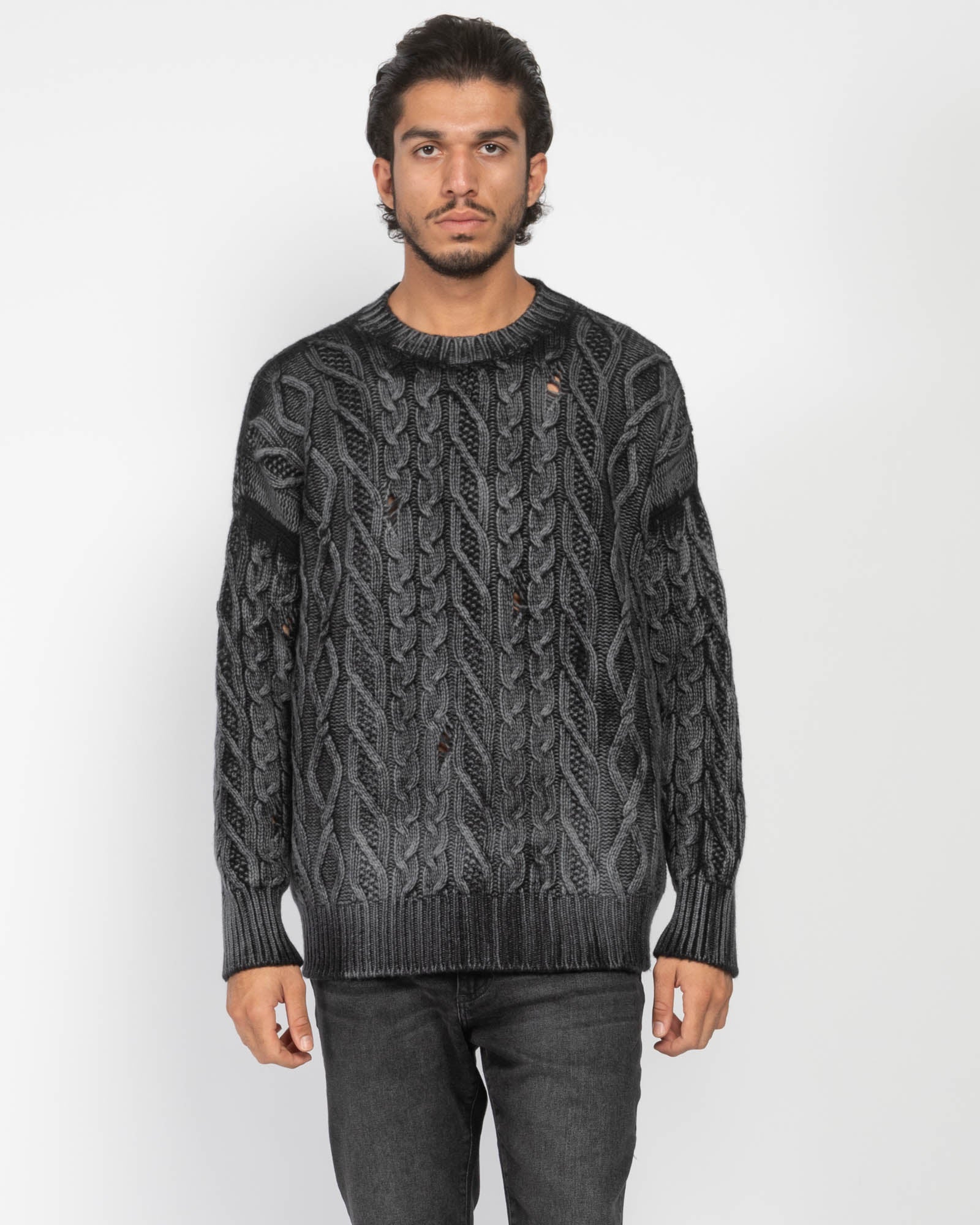 ennoy ROUND NECK PULLOVER (BLACK) XL 【公式通販】