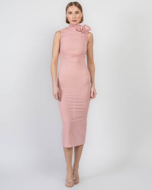 Robe à col montant