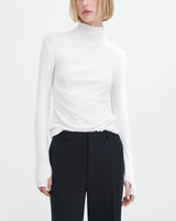 Rib Mock Neck Top