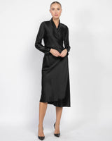 Long Sleeve Wrap Dress