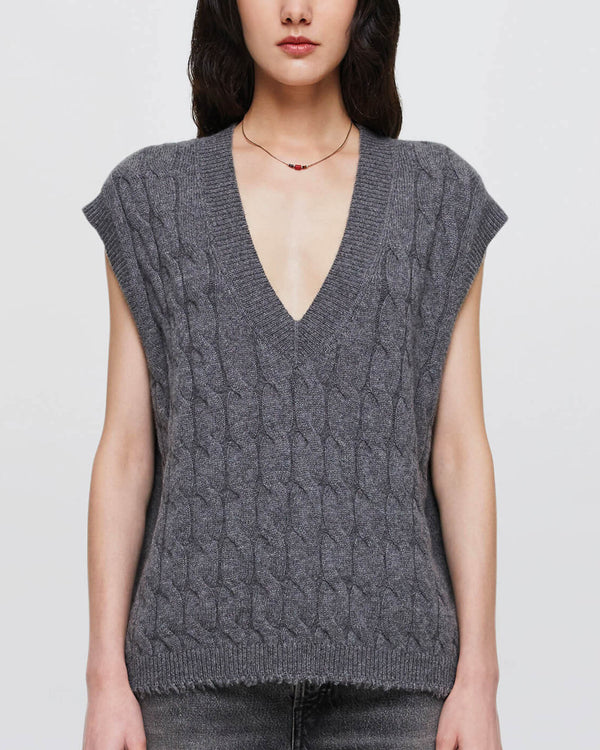 Cashmere Cable Vest