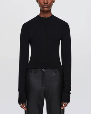 Cardigan ras du cou en cachemire