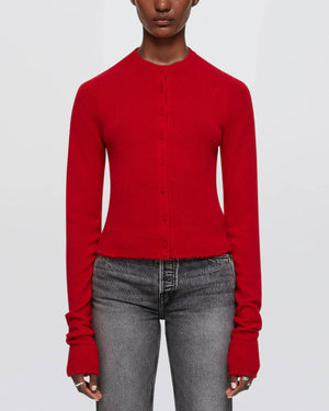 Cashmere Crew Cardigan