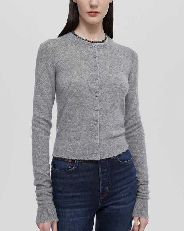 Cashmere Crew Cardigan