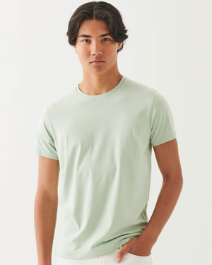 T-shirt ras du cou extensible à manches courtes