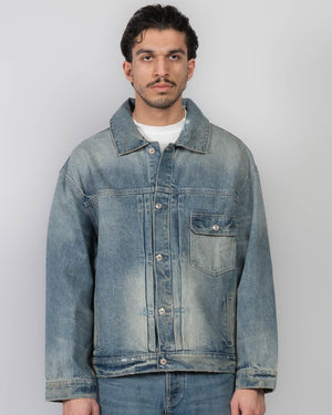 Veste en jean surdimensionnée