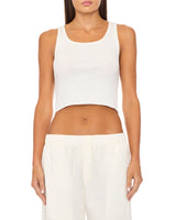 Cropped Scoop Tank Top