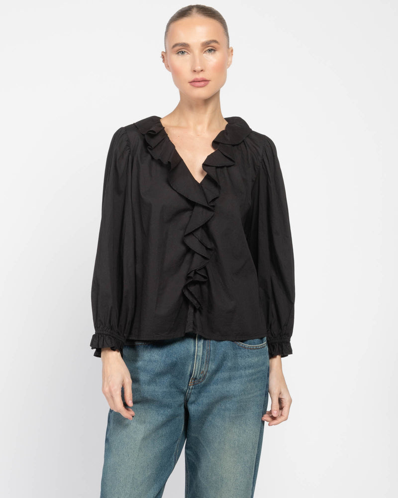 Poplin Collar Top