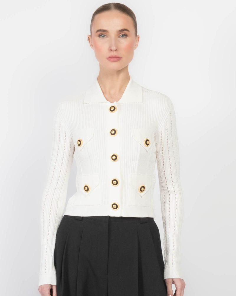 4 Pockets Knit Cardigan