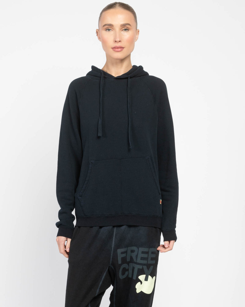 Free CITY Superyumm Shrunken Big Hoodie DEEP SPACE CREAM XS S