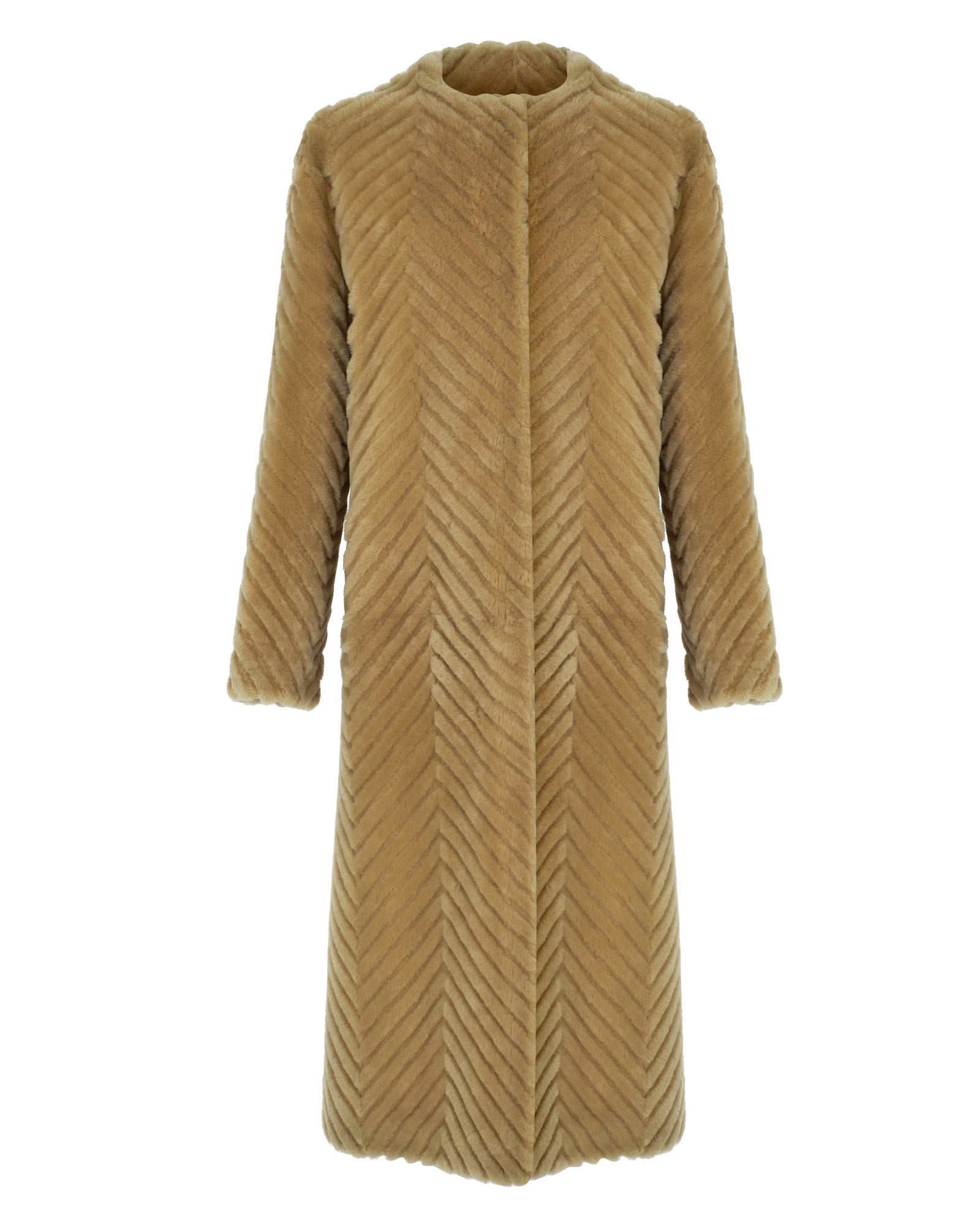 Manteau en peau lainée