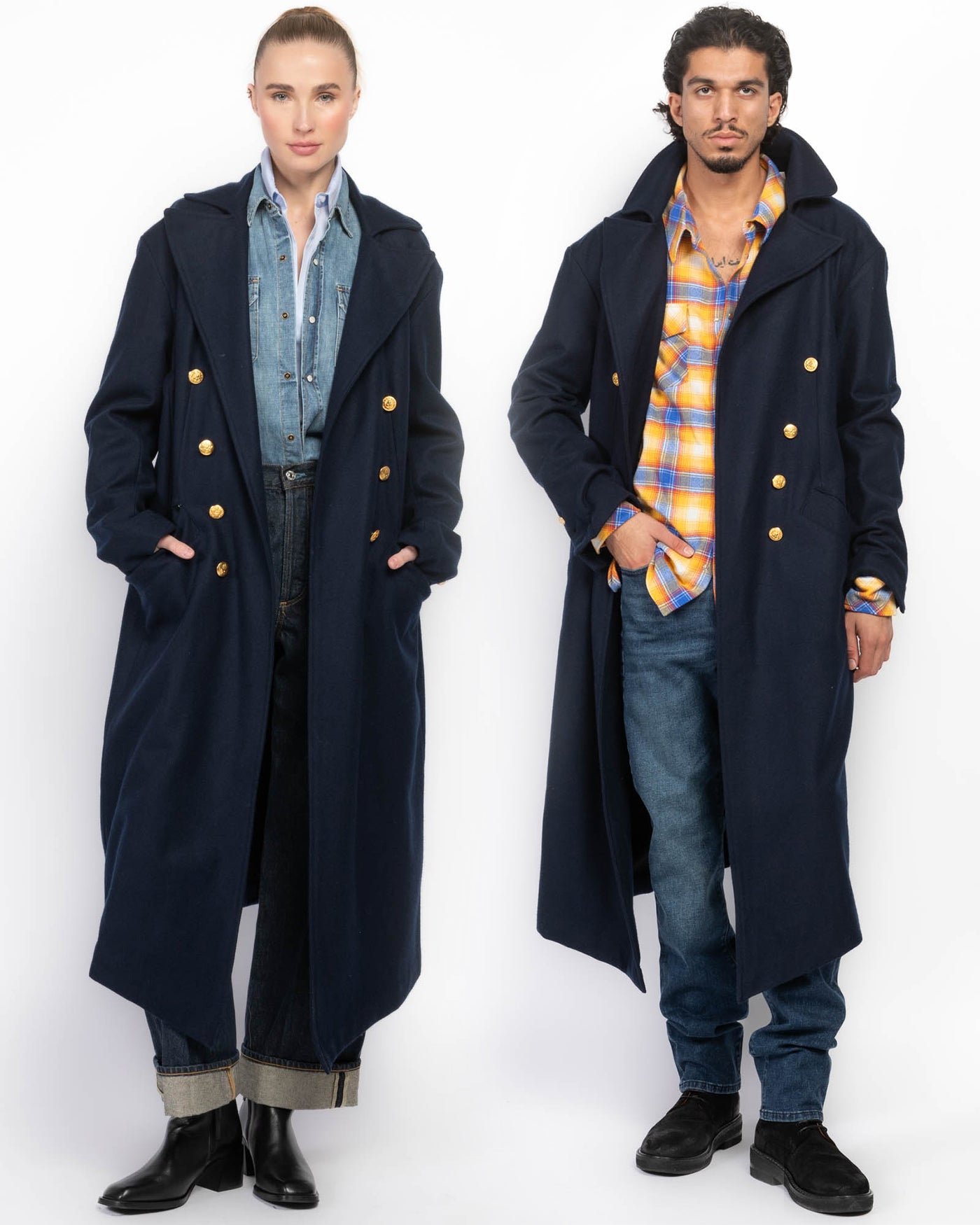 GREG LAUREN Button Spine Coat