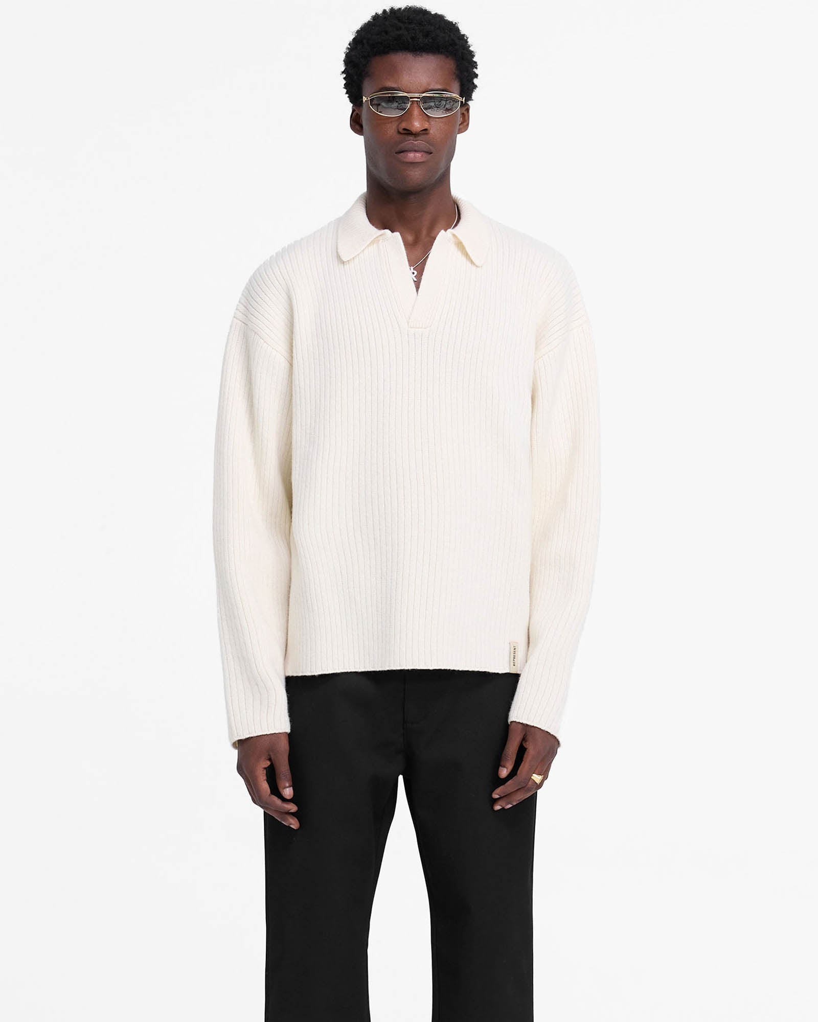 REPRESENT Textured Knit Polo