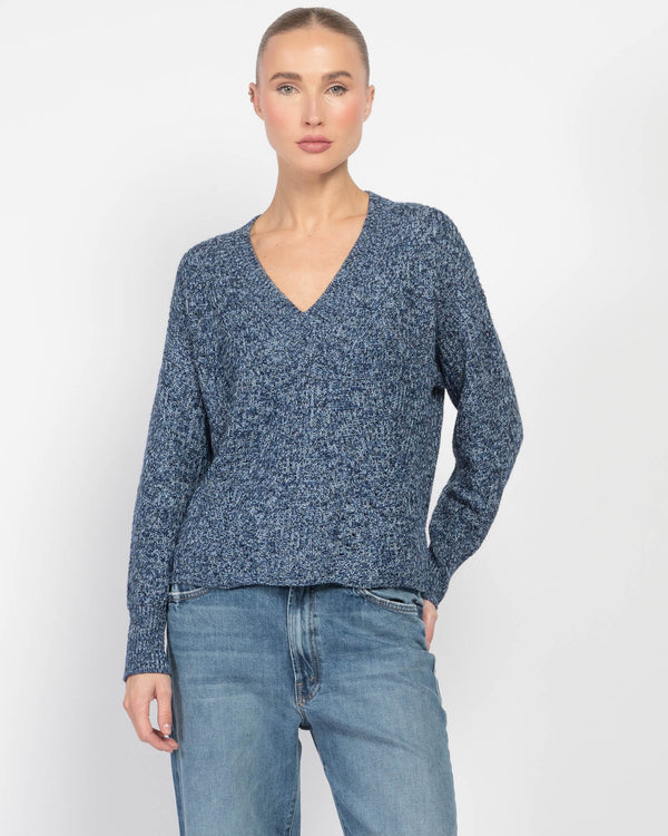 Marled V-Neck Sweater