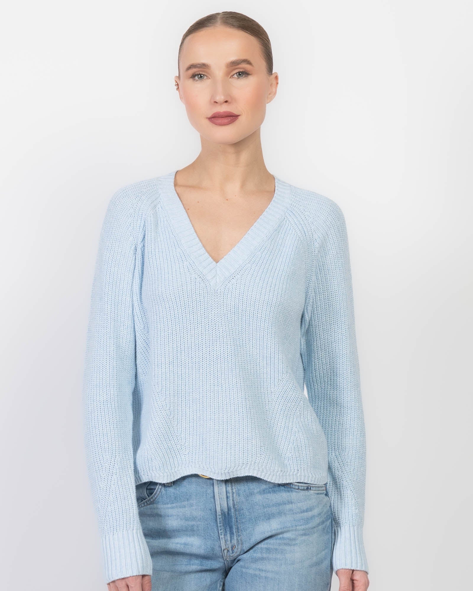Shaker V-Neck Sweater