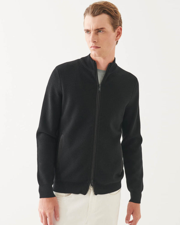 Full-Zip Mock Sweater