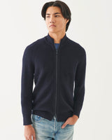 Full-Zip Mock Sweater