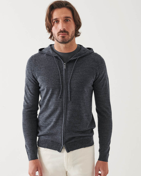 Merino Wool Full Zip Hoodie