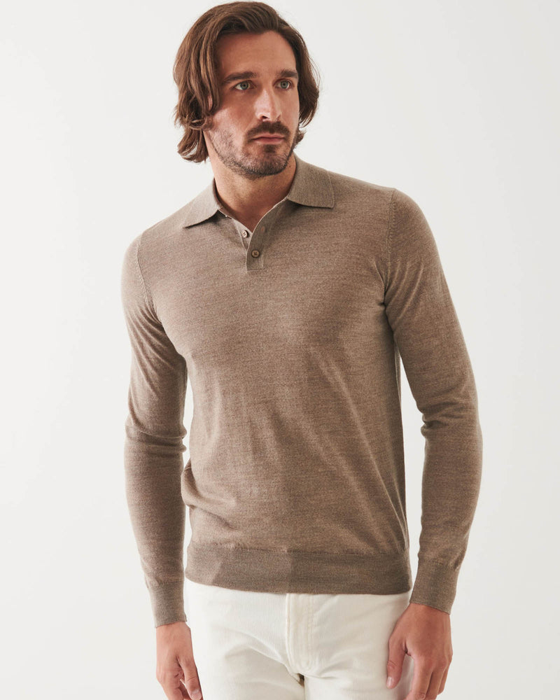 3 Button Polo Sweater