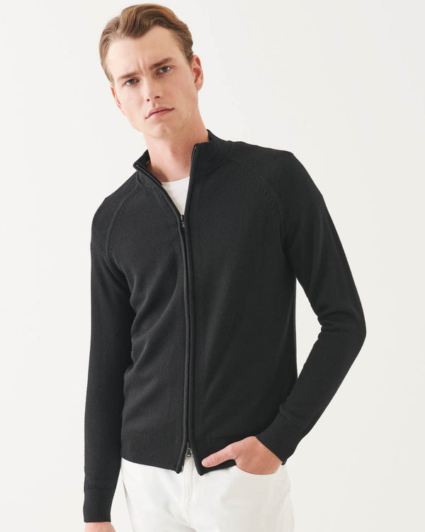 Full Zip Mock Neck Sweater