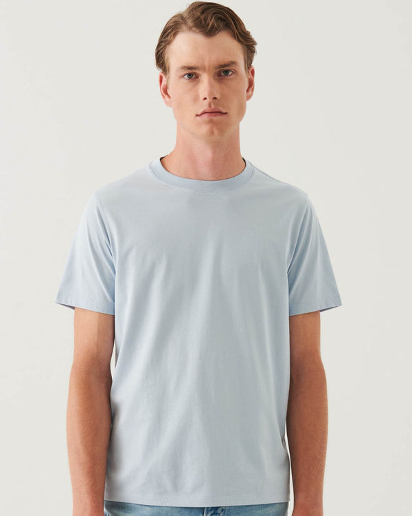 Organic Pima High Neck Crew Tee