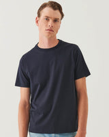 Organic Pima High Neck Crew Tee