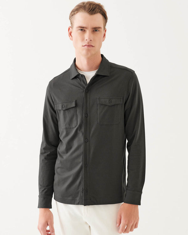 Long Sleeve Flap Pocket Overshirt