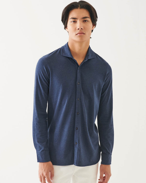 Long Sleeve Over-Dye Button Front Shirt