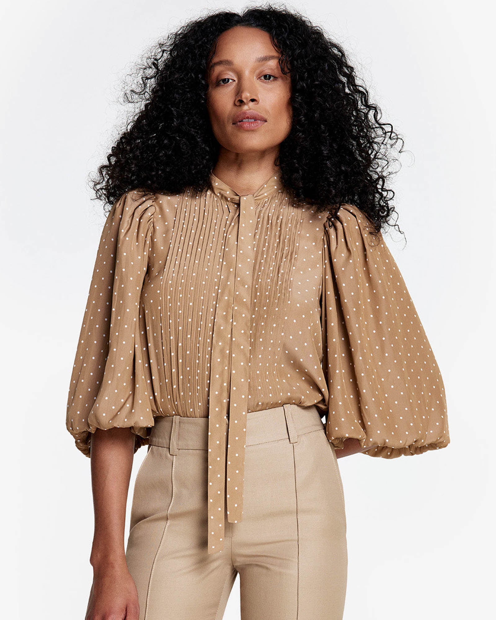 SMYTHE Tie Neck Blouse