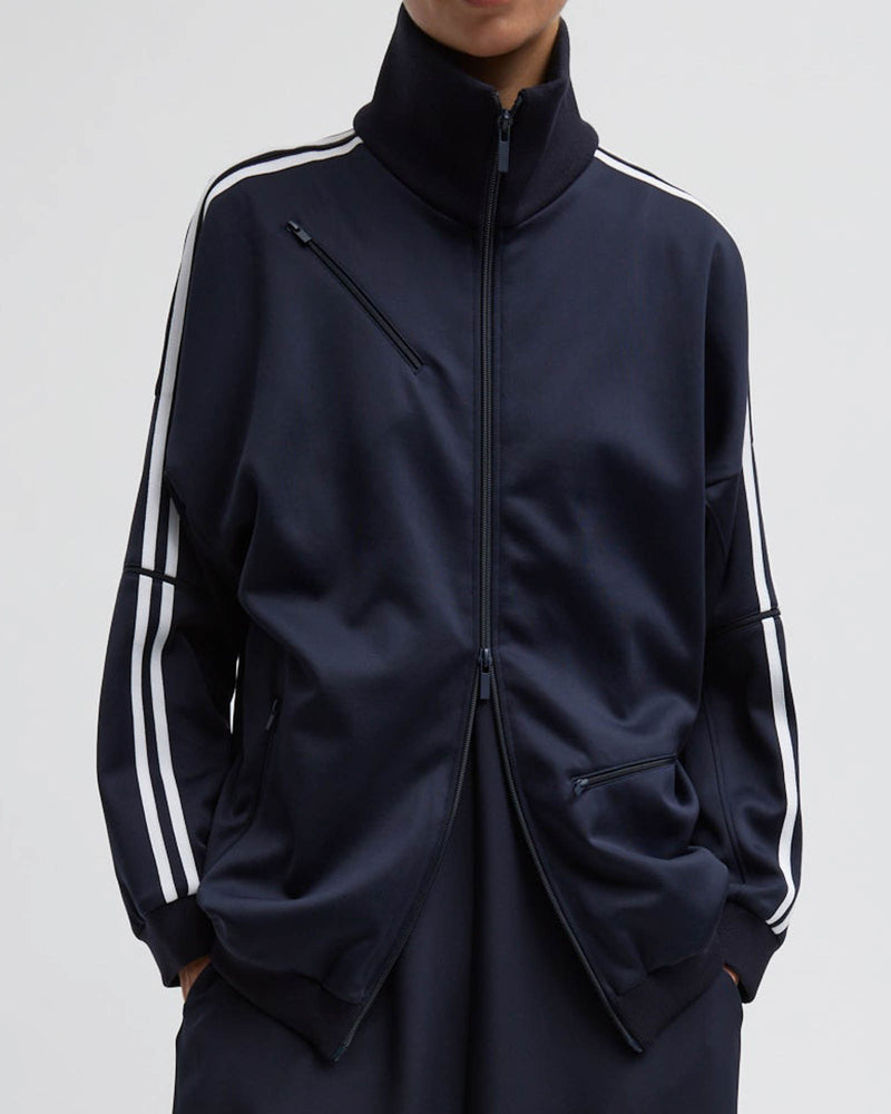 Knit Zipper Track Jacket