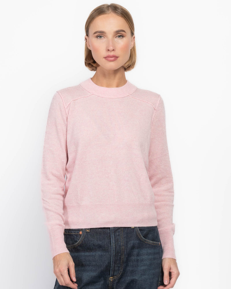 Cropped Reverse Seam Sweater