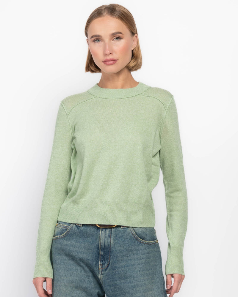 Cropped Reverse Seam Sweater