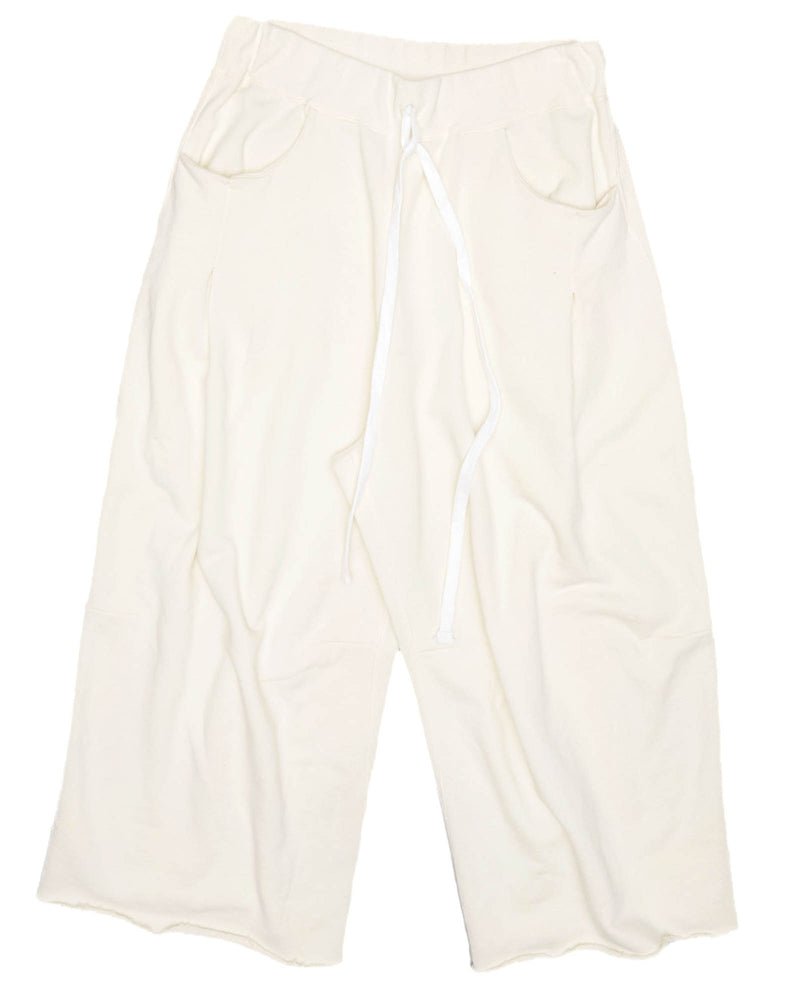 Cropped Pleated Sweatpants