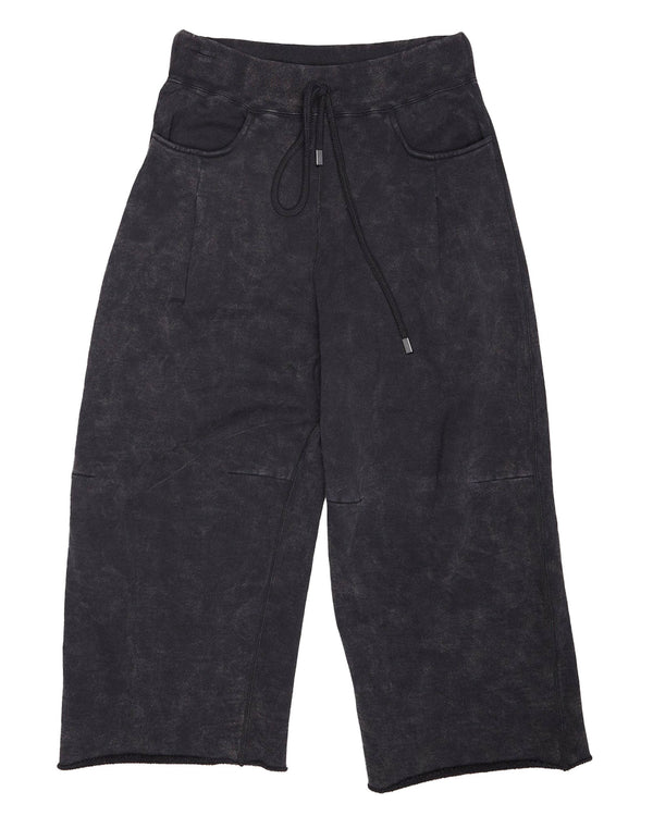 Cropped Pleated Sweatpants