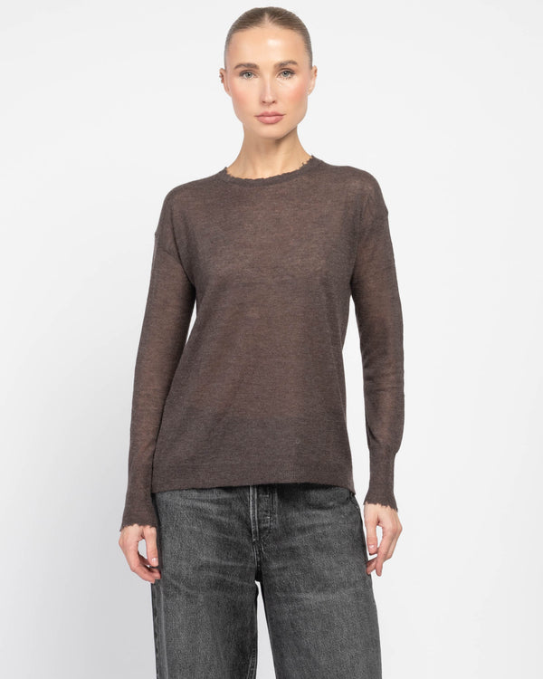 Sheer Crew Sweater