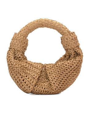 Raffia Lopsy Bag