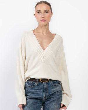 Deep V-Neck Sweater